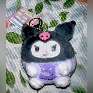 Kuromi plushie coin bag